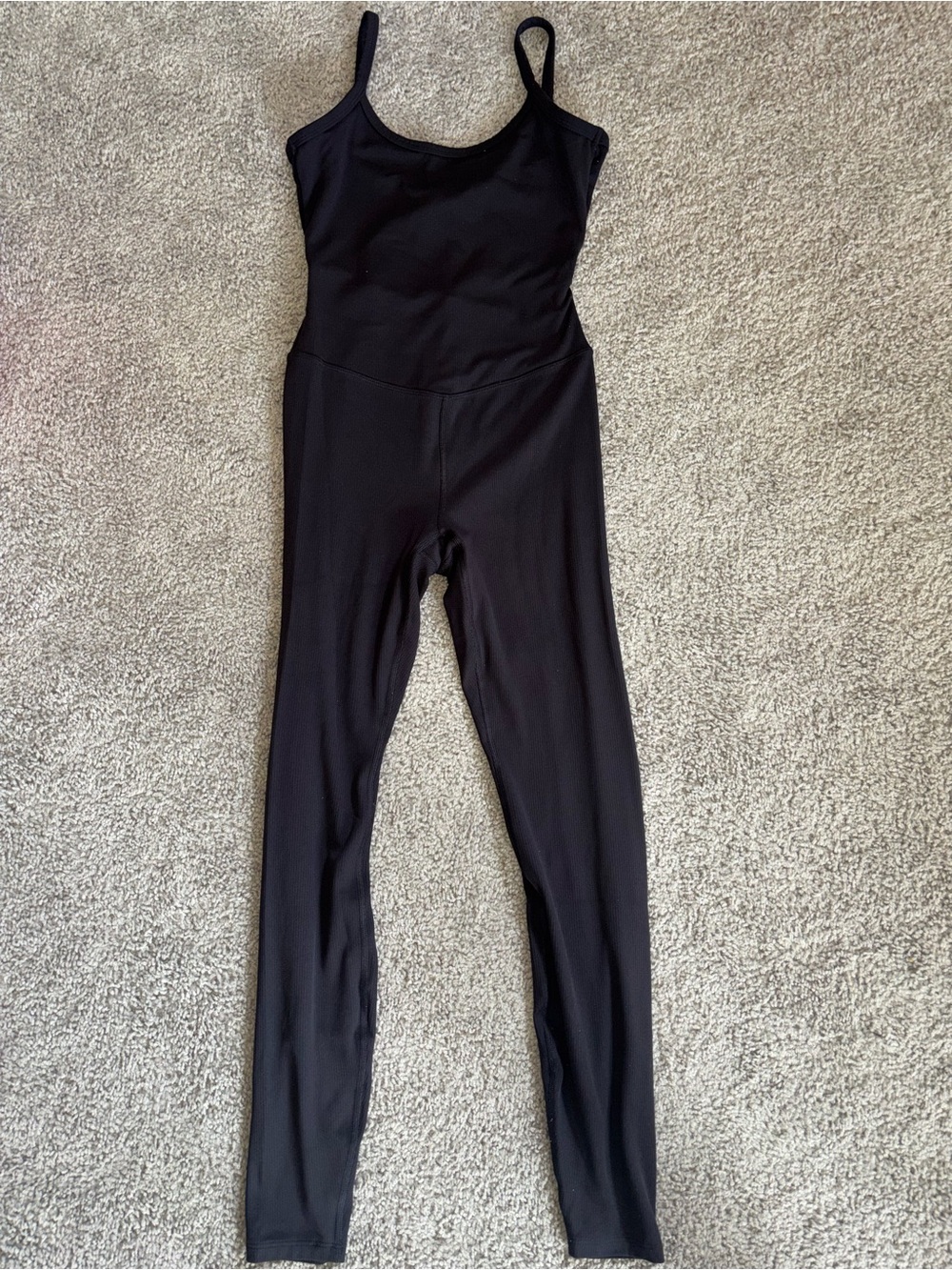 all in motion Black Sleeveless Fitted open back Jumpsuit